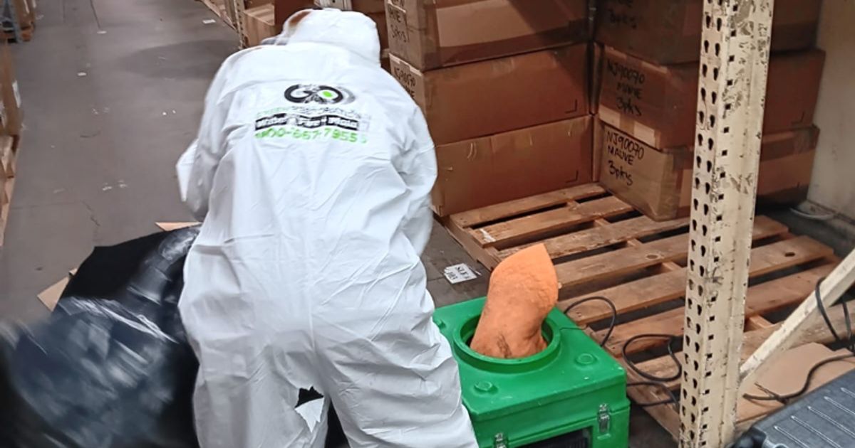 fire damage restoration work by Go Green Restoration