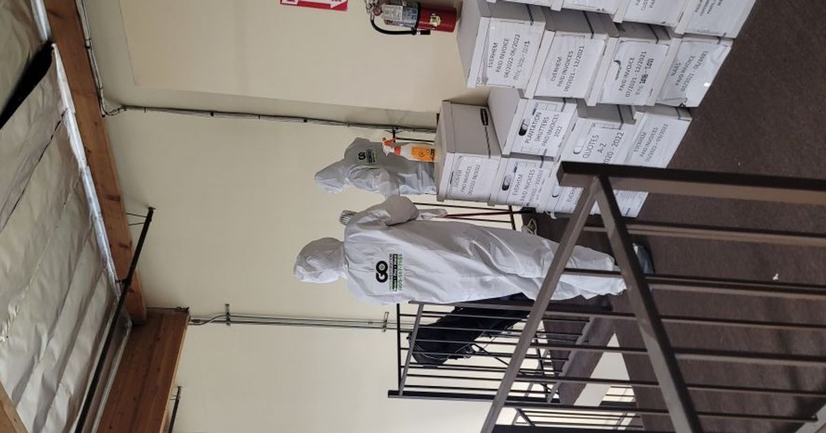 fire damage restoration work by Go Green Restoration