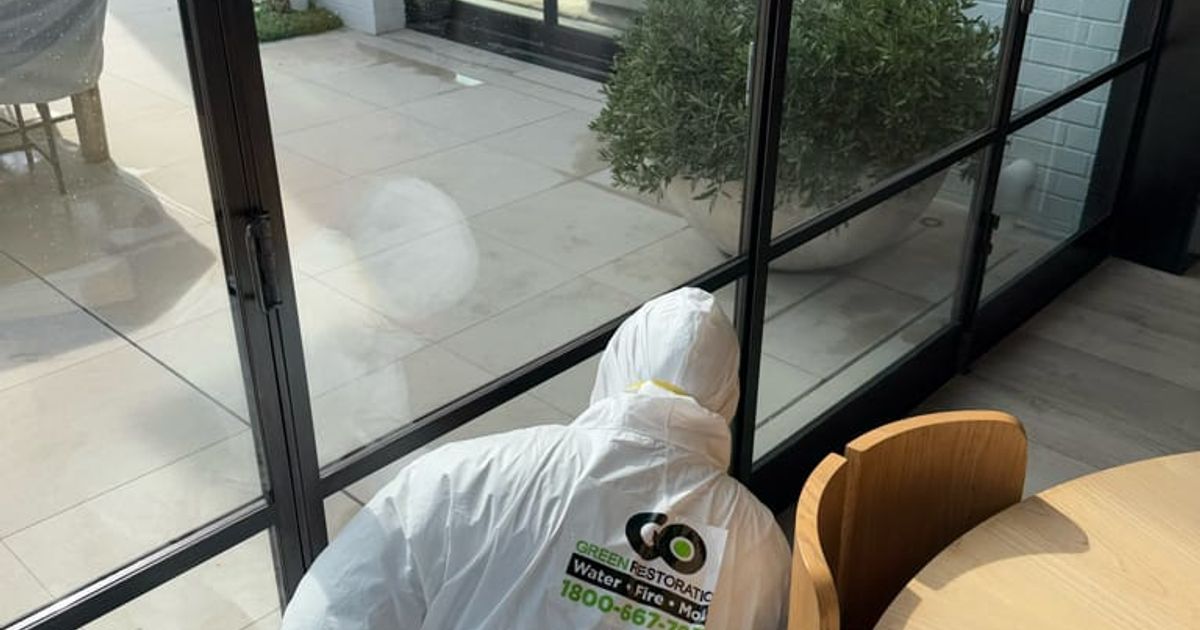 fire damage restoration work by Go Green Restoration