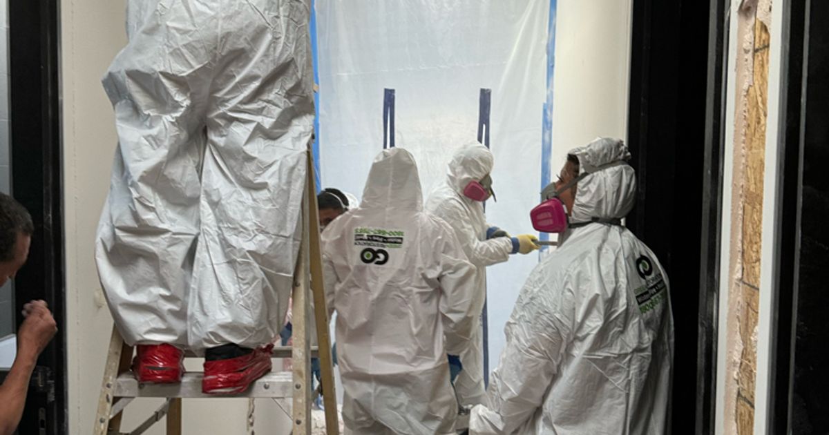 mold restoration work by Go Green Restoration