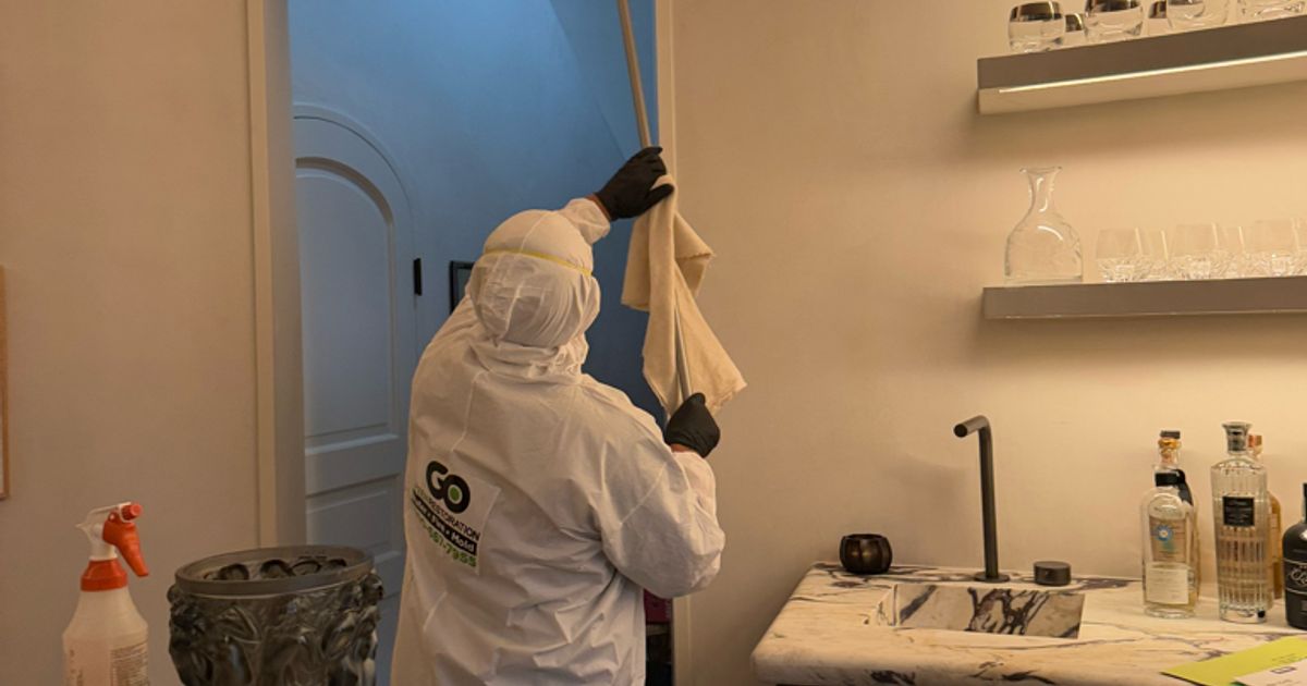 fire damage restoration work by Go Green Restoration