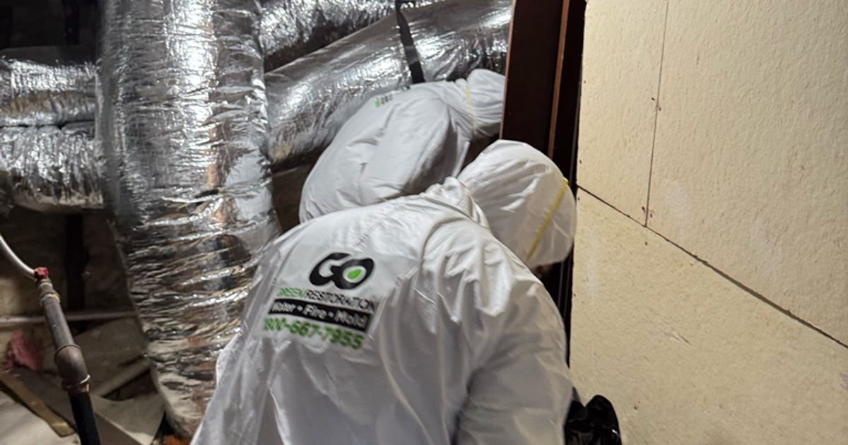 fire damage restoration work by Go Green Restoration